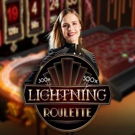 Official Live Casino logo: Lightning Roulette by Evolution at BetPanda Casino